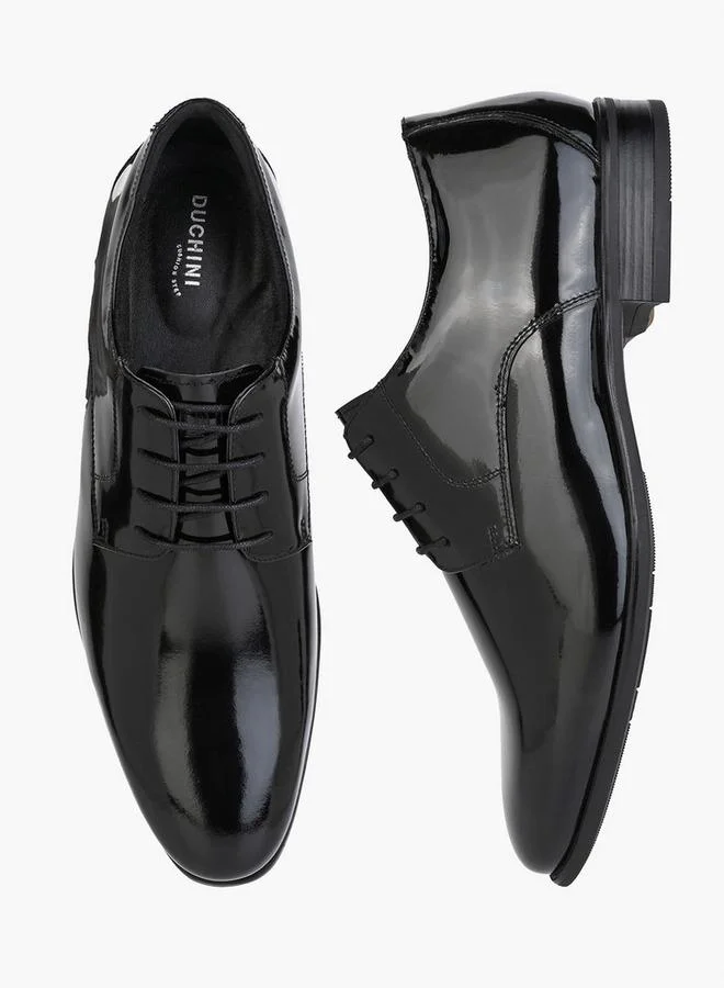 دوتشيني Men Leather Formal Derby Shoes